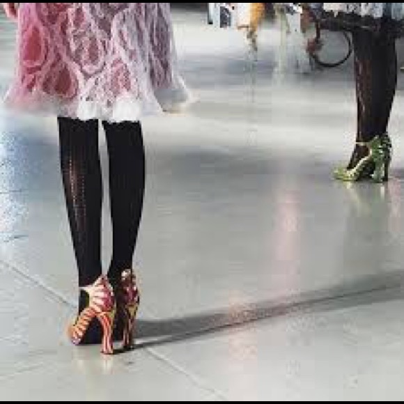 Brand new silver and black Rodarte Mary Jane heels - Picture 6 of 7